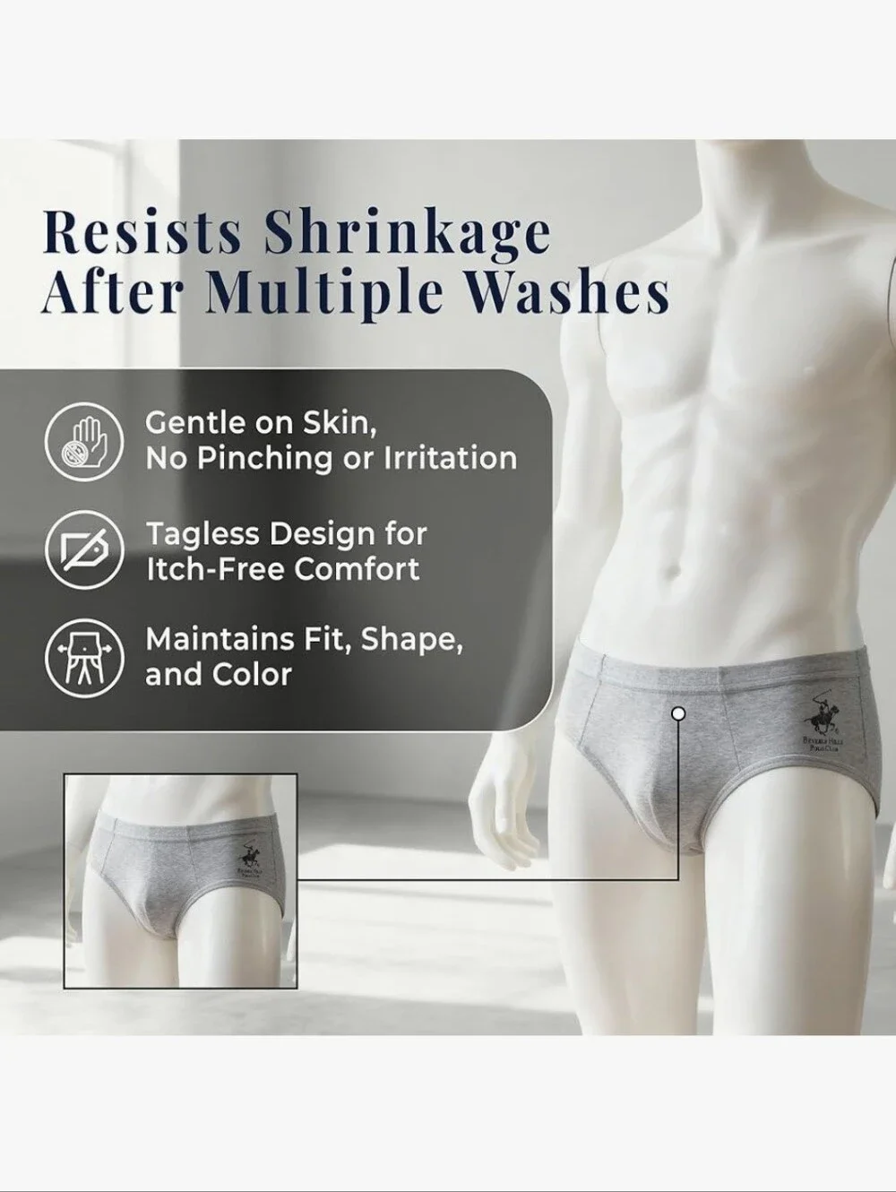 Beverly Hills Polo Club 5 Pack Low Rise Brief